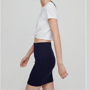 the faux wrap skirt